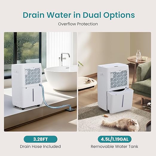 OLIXIS 3, 500 Sq. Ft Dehumidifier, 50 Pints Dehumidifier - Image 4