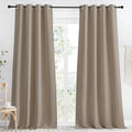 NICETOWN Taupe Blackout Curtain 118 inch Length, W55 x L118 Inch, 8 Grommets Top by NICETOWN