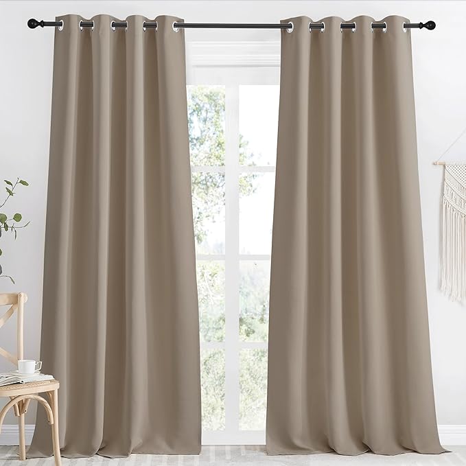 NICETOWN Kitchen Blackout Window Curtain Panel, 1 Panel, 55 by 90 inches Long by NICETOWN
