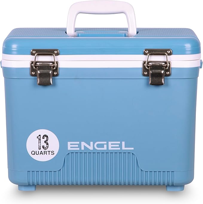 ENGEL 13qt Leak-Proof, Air Tight, Drybox Cooler and Small Hard Shell Lunchbox by ENGEL