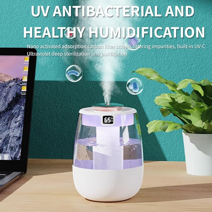 Humidifier for Bedroom, 1.8L Cool Mist Humidifier - Image 5