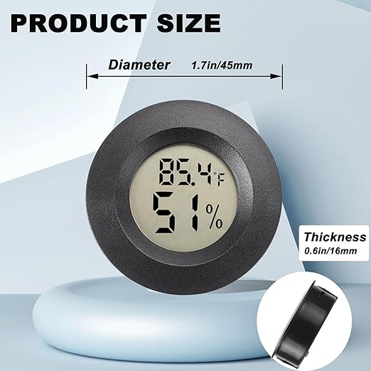 Mini Hygrometer Digital Thermometer Humidity Meter 2 Pack Hygrometer - Image 2