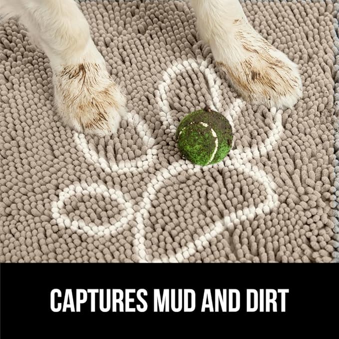 GORILLA GRIP SOAKSTOPPER Dog Door Mat, 30x20 Machine Washable Rug Absorbent - Image 4