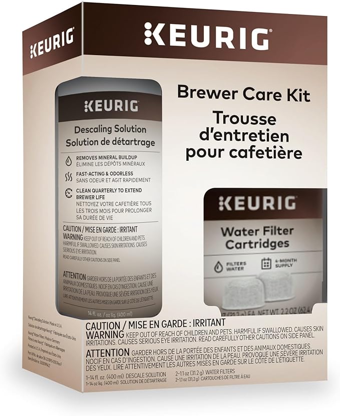 Keurig Brewer Care Kit with Descaling Solution and 2 Water Filter Cartridges - Image 2