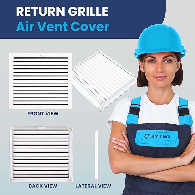 16x14 Inch Air Return Vent Cover Decorative – Premium Aluminum AC Vent Cover - Image 2