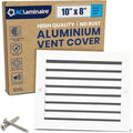 10x8 Inch Air Return Vent Cover Decorative – Premium Aluminum AC Vent Cover by LAMINAIRE