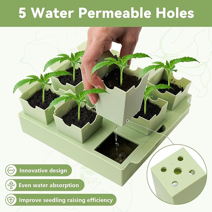 Seed Starter Tray, Dual-Purpose Handles - Image 2