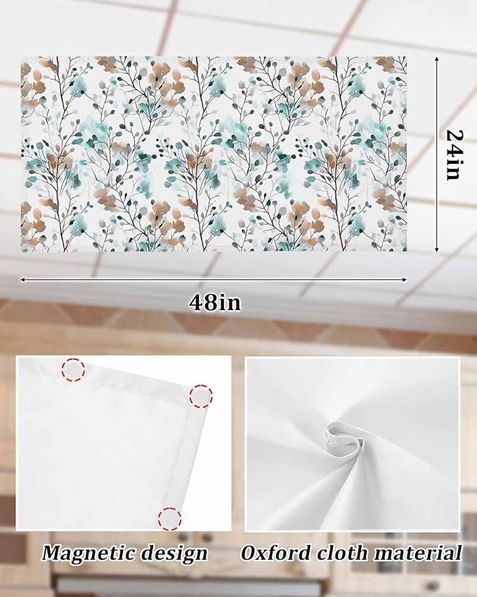 1 Pack Vintage Teal Fluorescent Light Covers - Image 8