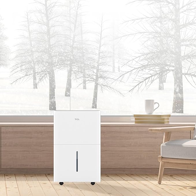 TCL 4, 500 Sq. Ft. Smart Dehumidifier, Energy Star, 50 Pints Per Day, Moisture - Image 3