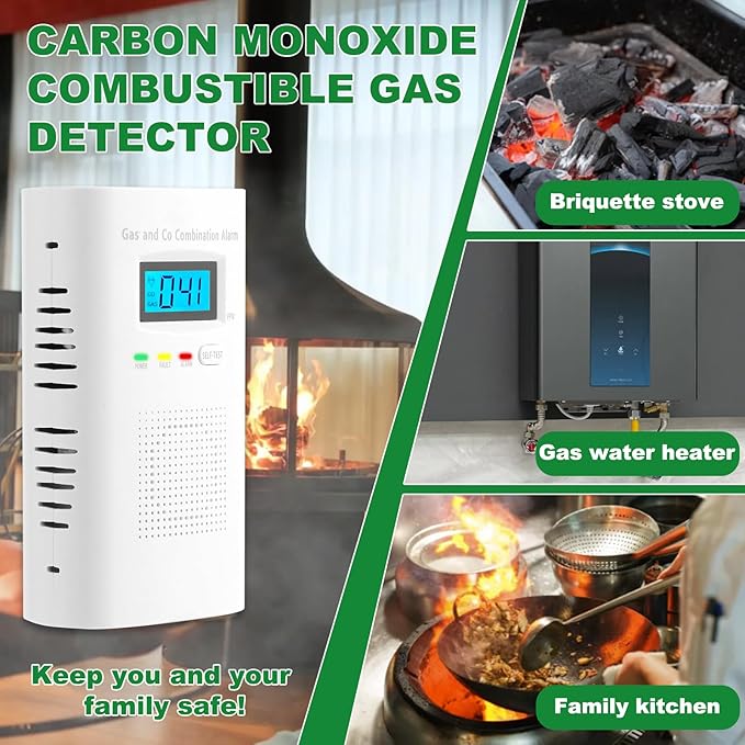 Combination Gas and Carbon Monoxide Detector Plug-in | CO Alarm & Natural Gas - Image 6