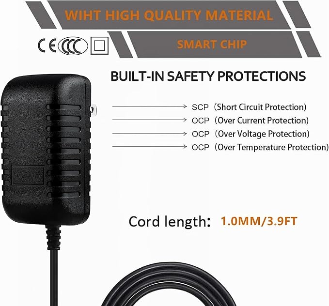 12V AC/DC Adapter Compatible - Image 3