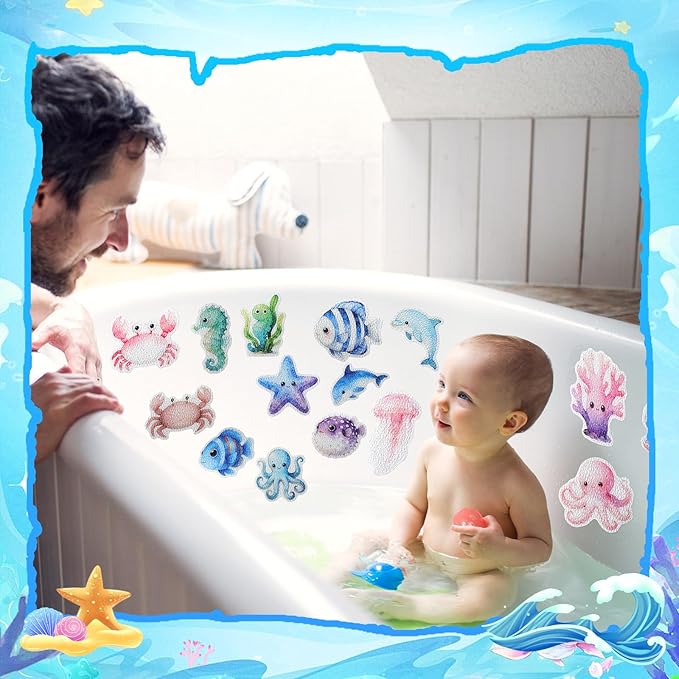 32 Pcs Cute Non Slip Bathtub Stickers - Image 7