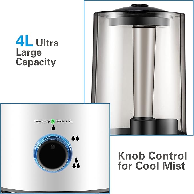 Dreyoo Reptile Humidifier Fogger, 4L Cool Mist Fog Mister - Image 3