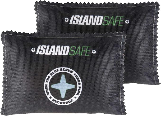 Rechargeable Safe Dehumidifier Bag 400g, Microwave Fast Reactivated Desiccant by ISLANDSAFE