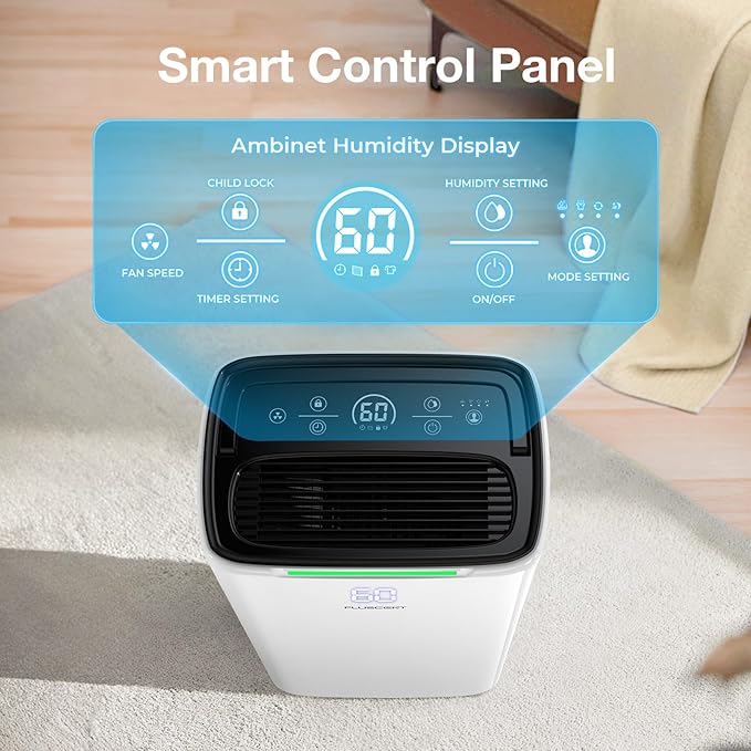 5000 Sq. Ft Dehumidifier for Basement, Max 52 Pints Dehumidifiers for Home & - Image 5
