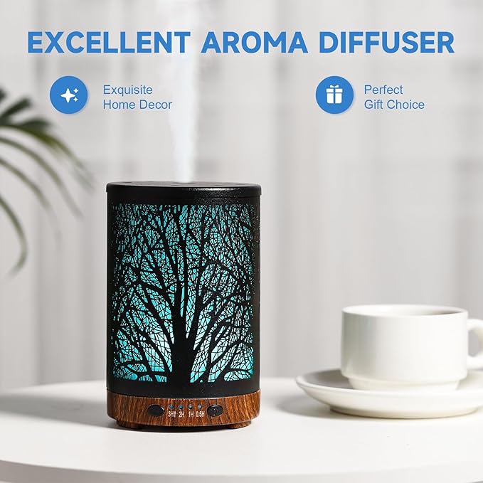 Essential Oil Diffuser 120ML Metal Aromatherapy Diffuser - Image 5