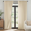 MIULEE Beige Thermal Insulated Curtains 84 Inches Long 2 Panels Set by MIULEE
