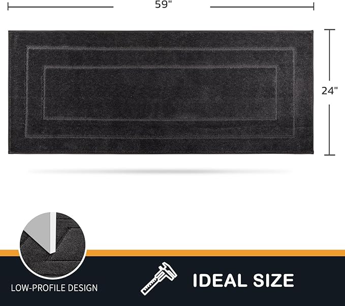 PURRUGS Dirt Trapping Door Mat 24" x 59", Non-Slip/Skid Machine Washable - Image 2