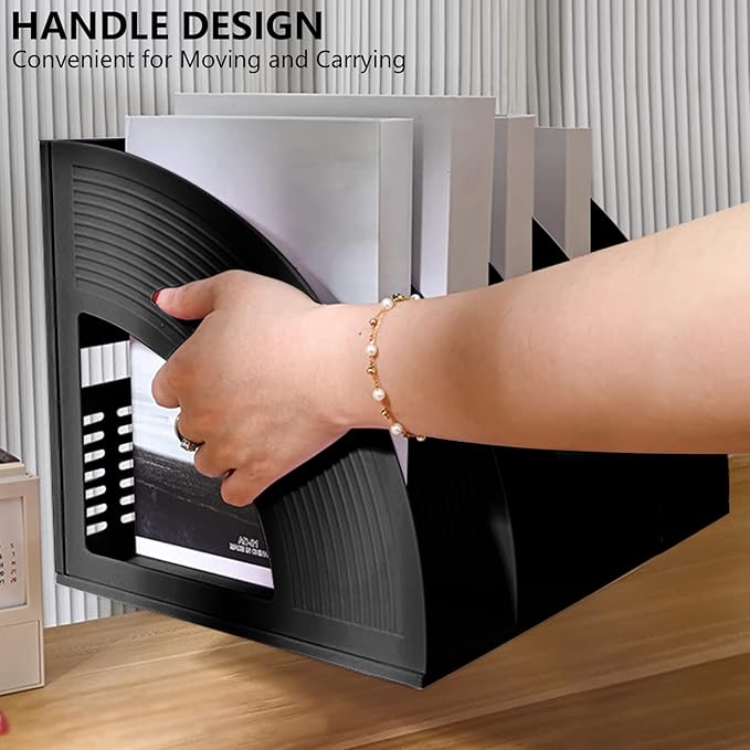 Marte Vanci Magazine File Holder Vertical PP Folder Book Desktop Organizer - Image 3