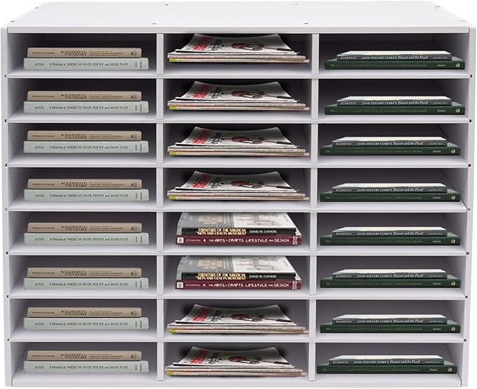 Literature Organizers 24/36Slots Mail Sorter Compartment Files Rack File - Image 6