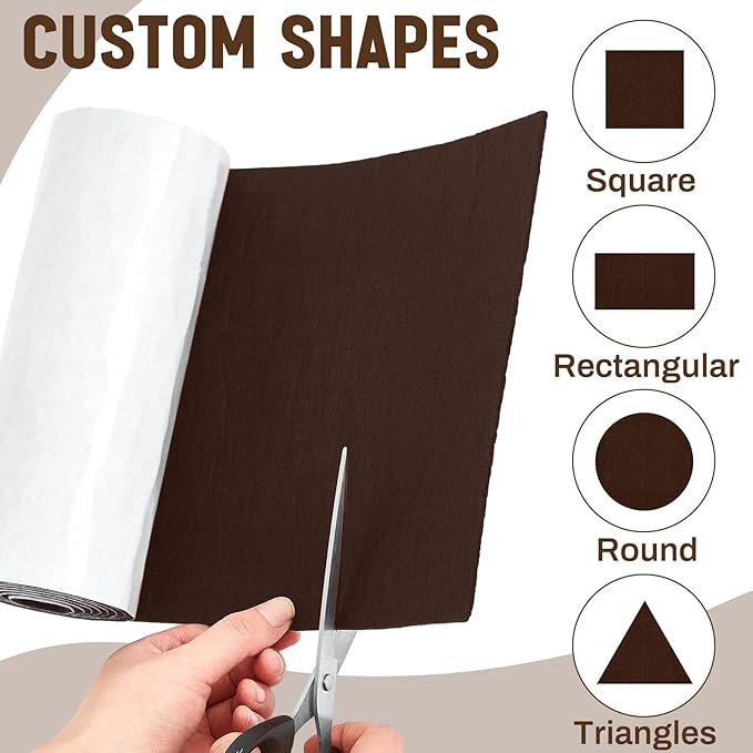Large Felt Furniture Pads 8 x 60 Inch Non Slip Self Adhesive Heavy Duty - Image 4