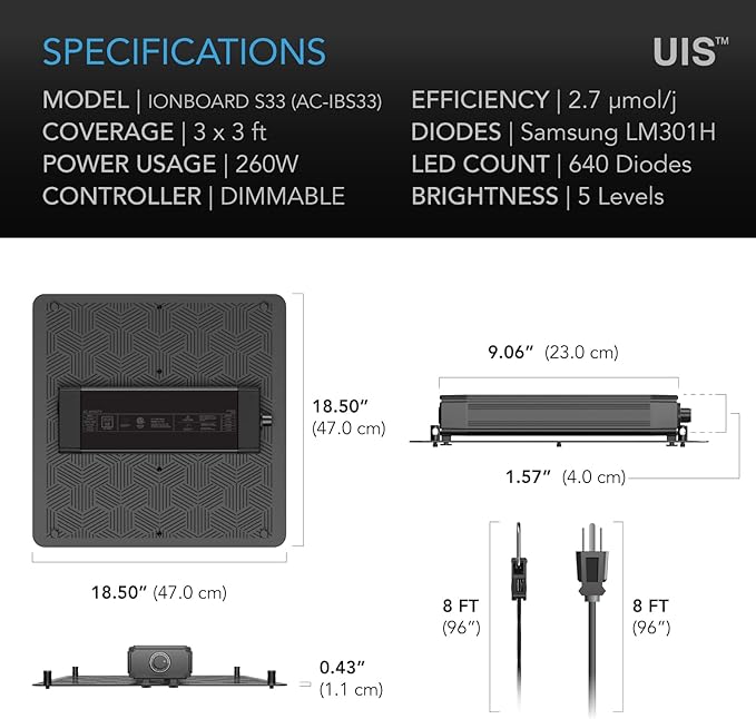 AC Infinity IONBOARD S33, LED Grow Light Board - Image 7
