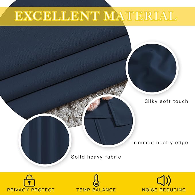 NICETOWN Bedroom Window Treatment Blackout Curtain Panel - Image 5