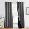 NICETOWN Grey Full Shade Curtain Panel, Energy Smart & Noise Blocking Out by NICETOWN