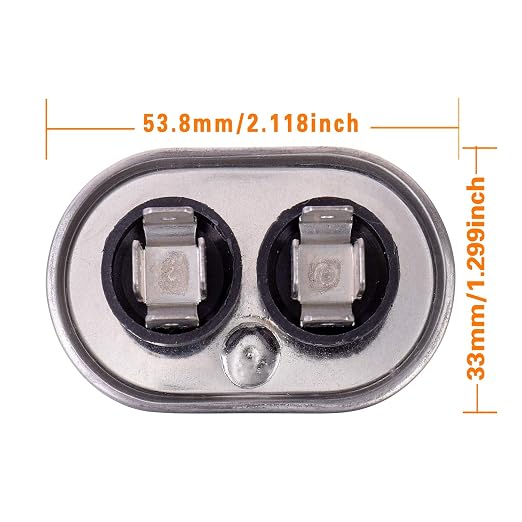 15 uF MFD ±6% 370/440 VAC CBB65 Oval Run Start Capacitor - Image 2