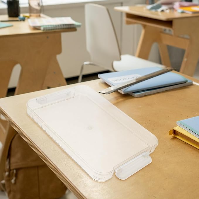 Cabilock A4 File Organizer Box Small without Lid, and White Card Storage Case - Image 5
