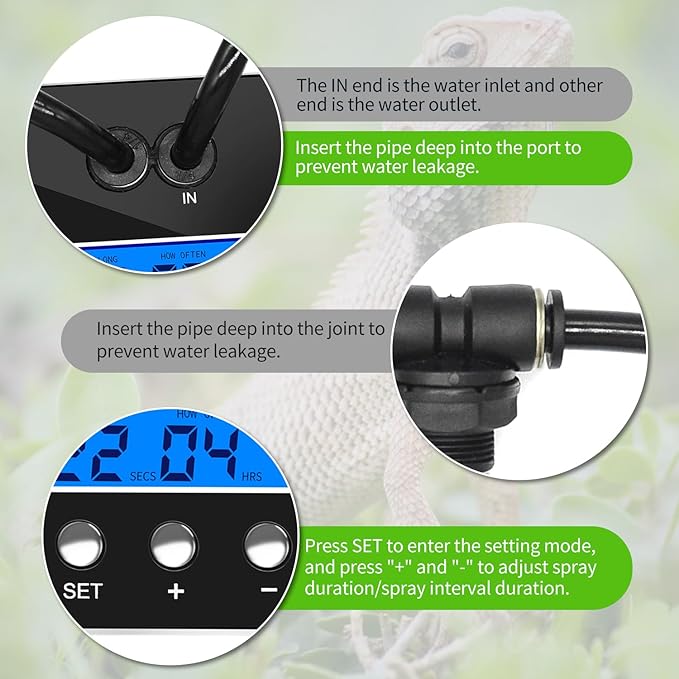 reptile humidifier, LCD with timing function, time length and interval can be - Image 4