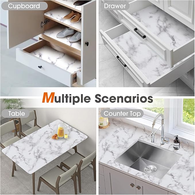 Drawer and Shelf Liner, Non-Slip Kitchen Cabinet Liners Non-Adhesive Thick - Image 9