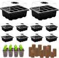 ZeeDix 10 Set Seed Starter Tray Kits, 10 Pack Seed Trays by ZeeDix