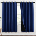 NICETOWN Full Shade Curtain Panels, 62 x 72 inch, Royal Blue, Pair of Energy by NICETOWN