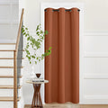 NICETOWN Burnt Orange Privacy Heat Blocking Blackout Thermal Insulated Door by NICETOWN
