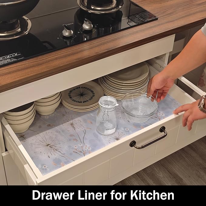 Dandelion Shelf Liners Strong Non-Slip and Non Adhesive Shelf and Drawer Liners - Image 3