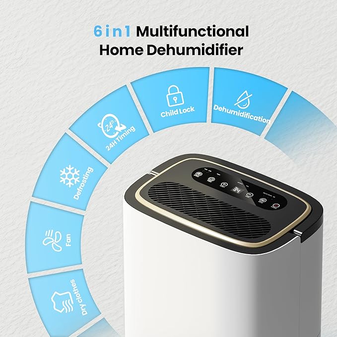 3000 Sq.Ft Dehumidifier, 30PT/24H Dehumidifiers - Image 9