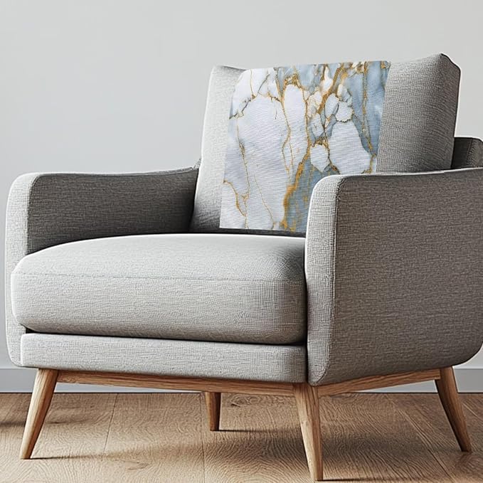 Blue Marble Headrest Cover Furniture Covers by Unknown