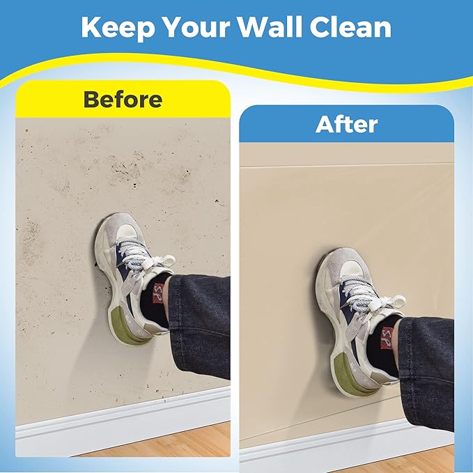 Clear Wall Protector, Non Adhesive Static Cling Removable Contact Paper - Image 5