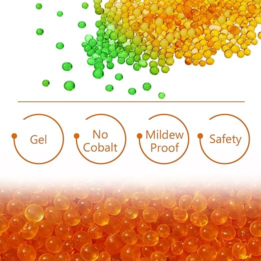 6 Pack 40 Gram Silica Gel Canister Dehumidifier Desiccant Orange to Green - Image 7