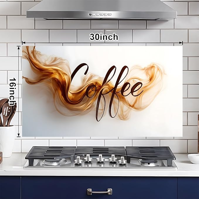 NYZE Kitchen Backsplash Stickers Waterproof Stove Backsplash Protector - Image 2
