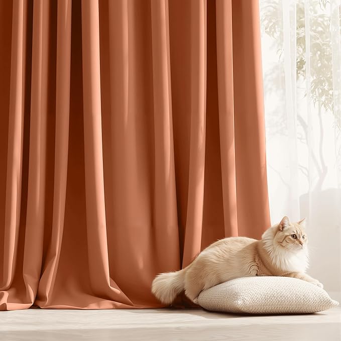 RYB HOME Outdoor Curtains for Patio Waterproof Tab Top Block Sunlight Thermal - Image 6