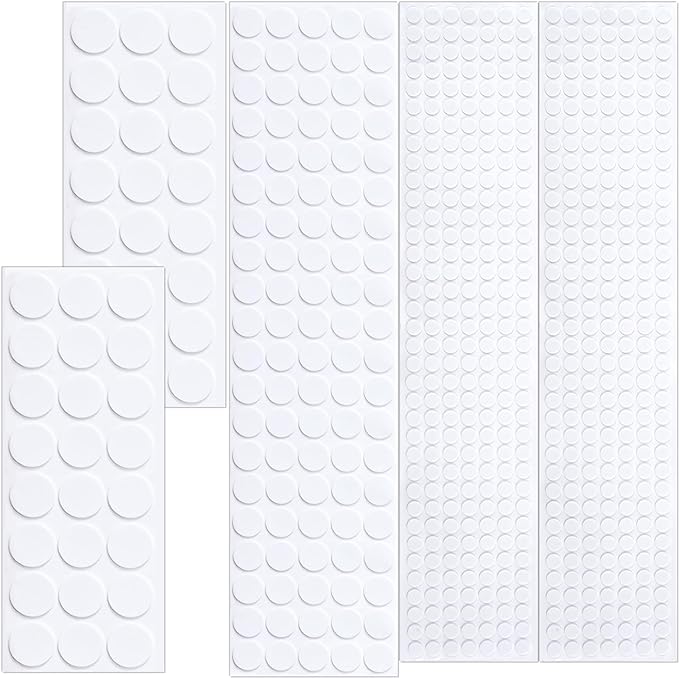 456 Pcs Small Felt Furniture Pads, Self-Adhesive EVA Foam Dot Circles, Round by Unknown