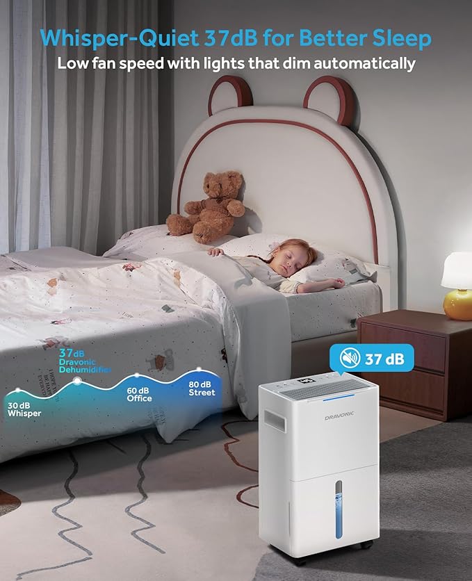 21 Pints Dehumidifier for Basement, 1500 Sq. Ft Dehumidifiers for Home - Image 6