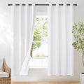 NICETOWN 100% Blackout Window Treatment Curtain, Snow White, 1 Panel, 55 by 78 by NICETOWN