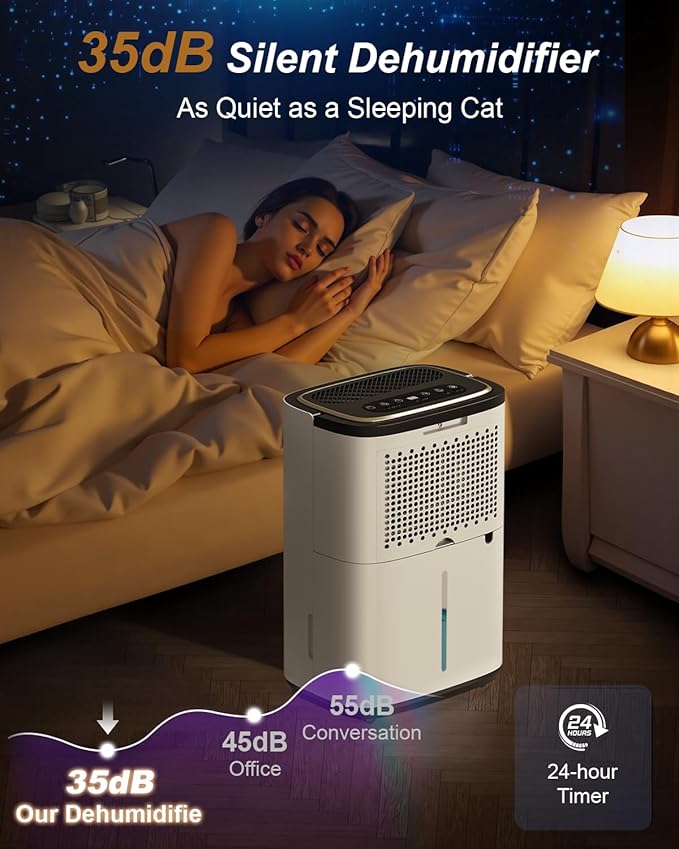 4800 Sq. Ft. Dehumidifier for Basement, 50 Pint Quiet Dehumidifiers for Home - Image 5