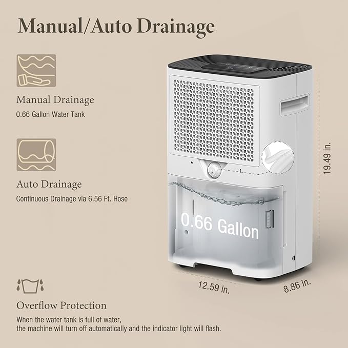 4500 Sq. Ft Dehumidifier with Drain Hose - Image 5