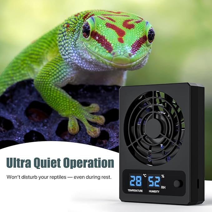 Reptile Humidity Control Fan for Terrariums, Quiet Airflow System for Tanks and - Image 6