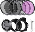 NEEWER 72mm ND Filter Kit and Lens Accessories, ND2 ND4 ND8 UV FLD CPL Filter by Neewer