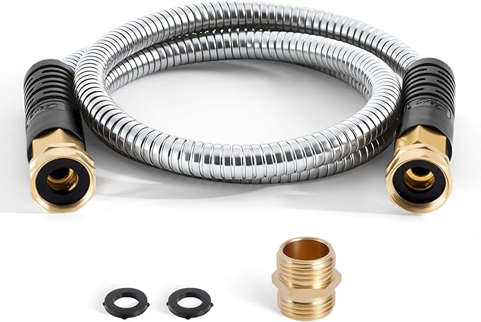 Cesun Short Garden Hose 3 feet, Small Metal Leader Hose, Drinking Water Hose by Cesun